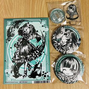 4点セット 儒烏風亭らでん 缶バッジ ブロマイド ホロライブ アニメイト