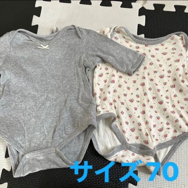 新生児 赤ちゃん ベビー ロンパース 肌着 70 女の子 最安値