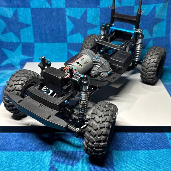 ■タミヤ クローリングシャーシ CC-02 オプション、サーボ付■中古・美品