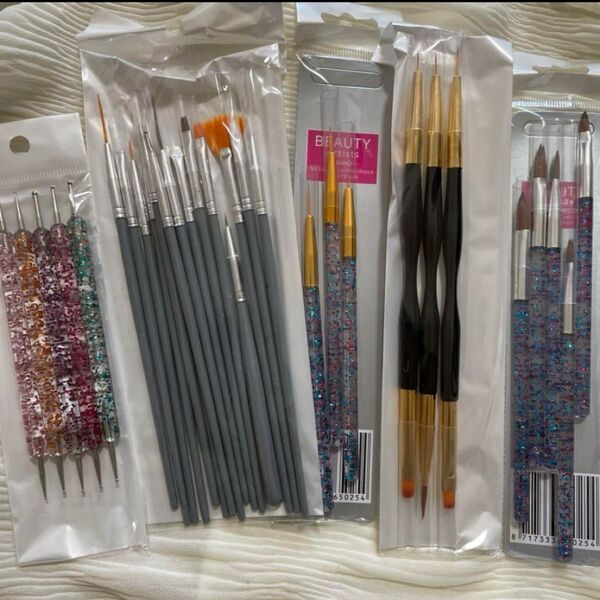 ネイルアート ブラシ 筆 31本 セット セルフネイル ジェルネイル