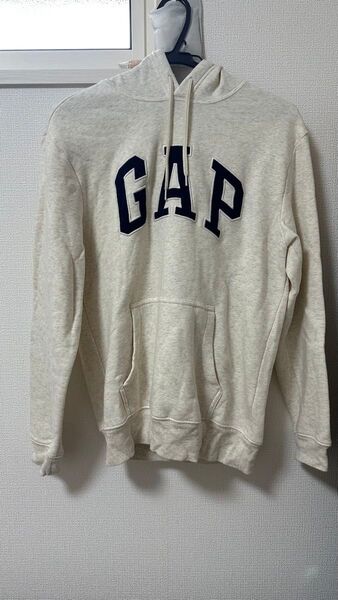 GAP フード付きパーカー アイボリー メンズXSサイズ