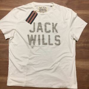 新品タグ付！Jack Wills(イギリス) Tシャツ　サイズXL(大きなサイズ) ホワイト　格安！超レア！