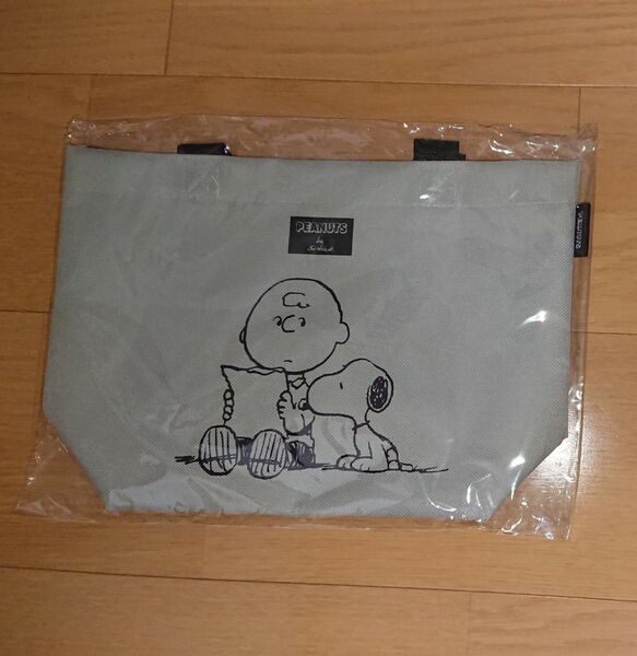 スヌーピー ミニトートバッグ グレー系 SNOOPY ランチトートバック スヌーピーメイト