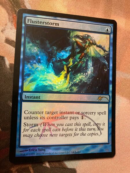 PROMO 狼狽の嵐 flusterstorm 英語 フォイル FOIL ジャッジ褒賞 プロモ MTG EDH 統率者 レガシー