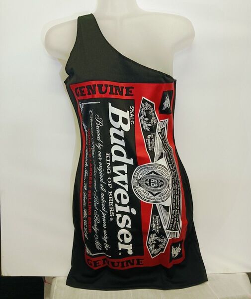 新品訳あり特価!バドワイザー ワンピース バドガール バドワイザー衣装 レースクイーン Budweiser Mサイズ コスプレ衣裳