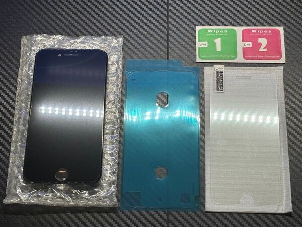 iPhone8、iPhone SE2 高品質フロントパネル LCD カラー黒