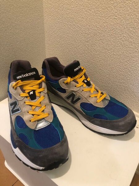 New Balance 992 グレー/ブルー/ベージュ 27.5cm