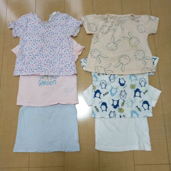 半袖シャツ 80cm 6枚セット 女の子