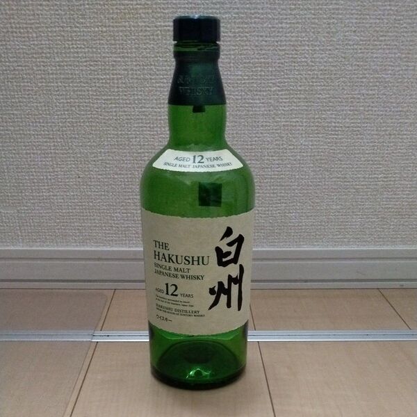 空瓶サントリー白州12年シングルモルトウイスキー43度700ml