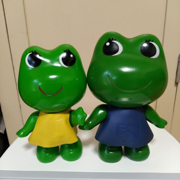 コルゲンコーワ / ケロちゃん コロちゃん 企業物 ノベルティ 昭和レトロ フィギュア ソフビ カエル 当時物