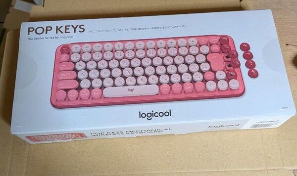 ロジクール POP KEYS K730RO メカニカル ワイヤレス キーボード ローズ