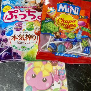 ほっぺちゃんカード+UHA味覚糖 ぷっちょ本気搾り&チュッパチャップスミニ