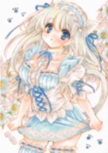 【オリジナルイラストs】【猫耳メイド01】【A4サイズ】検：手描きイラスト