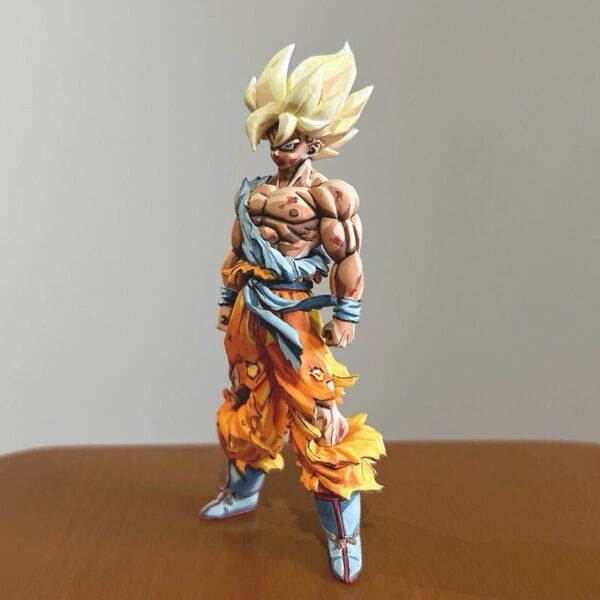 HGドラゴンボール GOKU EDITION 超サイヤ人 孫悟空 リペイント フィギュア 二次元彩色 2D