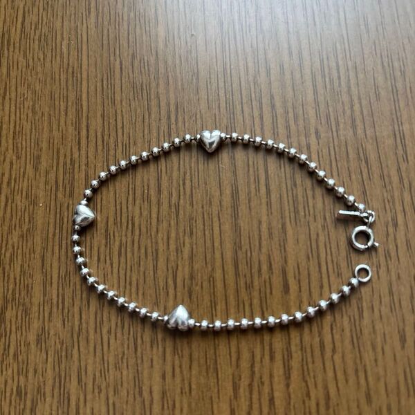 スタージュエリー STAR JEWELRY ブレスレット ボールチェーン ハート シルバー925 シルバーアクセサリー