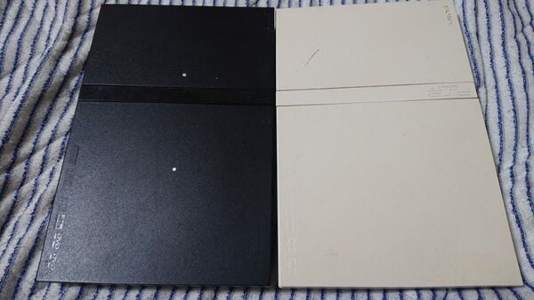 PlayStation2 ブラック&ホワイト 2台セット PS2 本体ジャンク