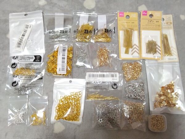 【まとめ売り】アクセサリーパーツ Tピン 9ピン 丸ピン 封入物 ハンドメイド用品