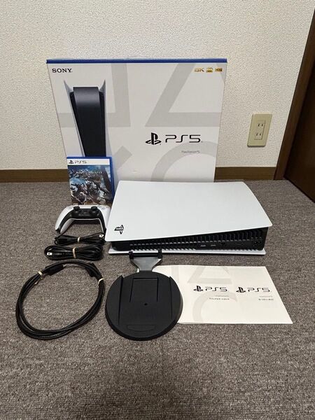 【付属品完備】PlayStation5 CFI-1100A01 + モンハンワイルズ(早期購入特典付き)セット