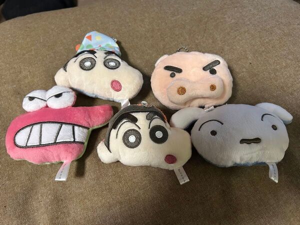 【新品】クレヨンしんちゃん フェイスぬいぐるみ 5種セット ガチャガチャ コンプ