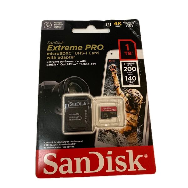 SanDisk Extreme PRO microSDXC UHS-Iカード 1TB