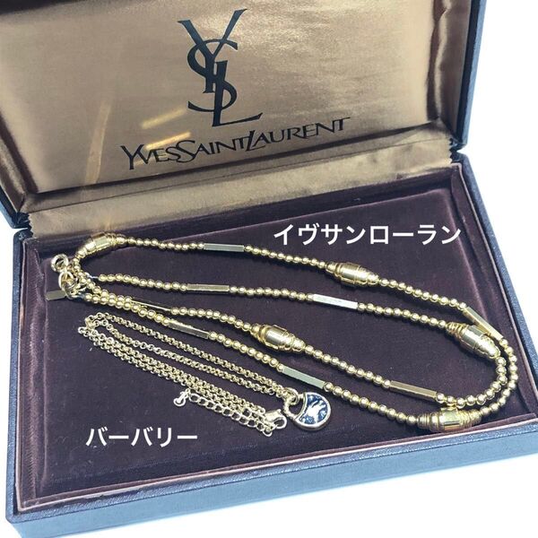 ☆【まとめ売り】イヴサンローラン バーバリー ゴールドカラー ネックレス