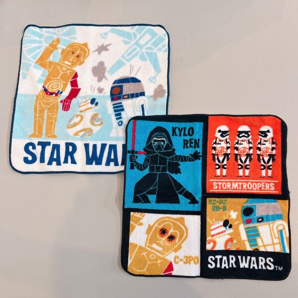 ディズニー disney star wars スターウォーズ ハンドタオル タオル ミニタオル ハンカチ カイロレン ドロイド