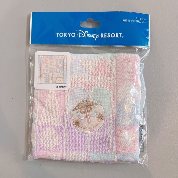 ディズニー ディズニーランド イッツアスモールワールド タオル ミニタオル disney ハンドタオル ハンカチ TDR