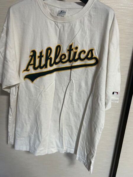 MLB アスレチックス Tシャツ MLB 半袖Tシャツ ロゴ XL