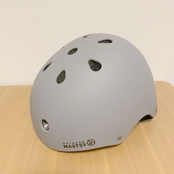 OUTDOORMASTER 子供用自転車ヘルメット CPSC ASTM 軽量 通気性 3D保護 グレー M 52cm-56cm