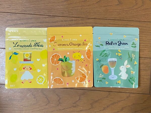 カレルチャペック☆グリーングッディーオレンジティーレモネードティー