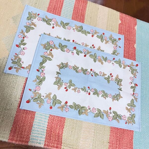 ランチョンマット WEDGWOOD ウェッジウッド ストロベリー いちご 2枚