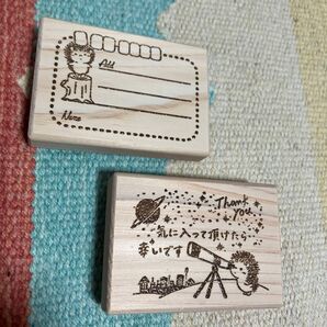 ハリネズミ はんこ スタンプ はりねずみ 動物 ハンドメイド 管理番号d