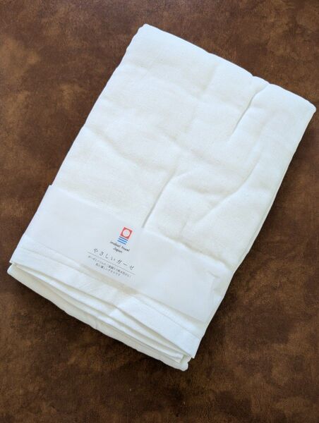 新品 二重織 今治タオル やさしいガーゼ 大判バスタオル 白 70×130cm