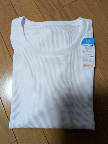 新品 4L ファイバードライ メンズ 半袖Tシャツ インナーウェア 白
