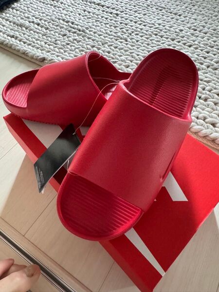 Nike Calm Slide レッド 27cm