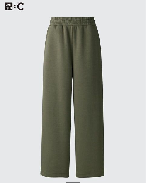 ユニクロC スウェットワイドパンツ オリーブ olive Sサイズ ユニクロ UNIQLO