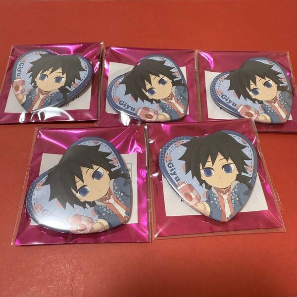 鬼滅の刃 ufotable ストロベリーフェスティバル ハート缶バッジ 冨岡義勇