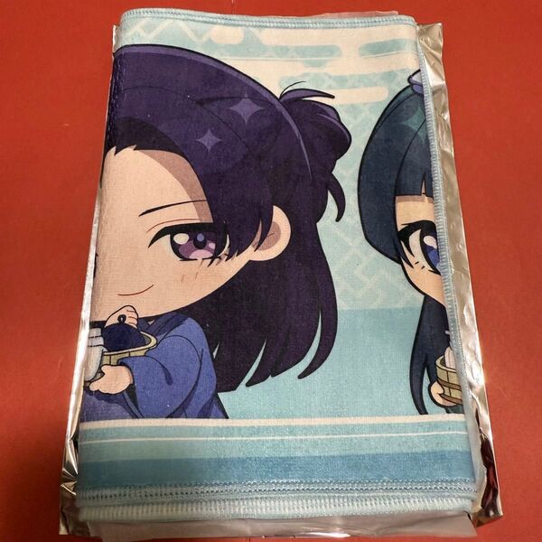 薬屋のひとりごと 極楽湯 マフラータオル ミニキャラ集合(猫猫・壬氏・小蘭・子翠)