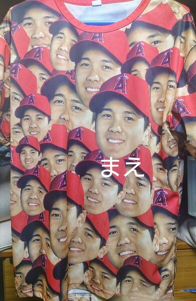 大谷翔平 顔だらけTシャツ球場配布品 サイズXL