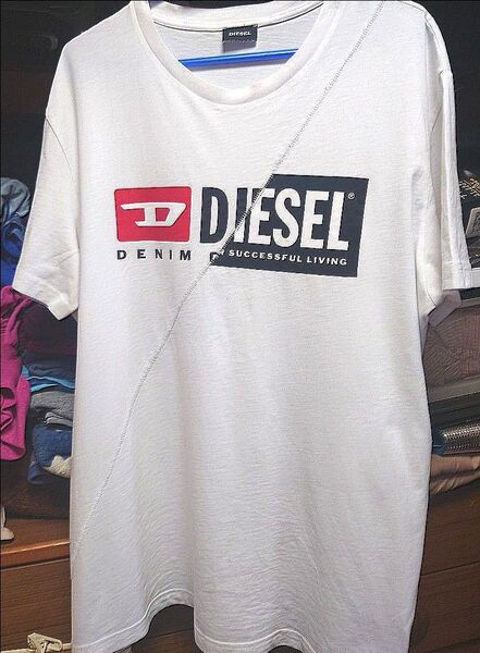 古着DIESEL Tシャツ ホワイト XXLサイズ