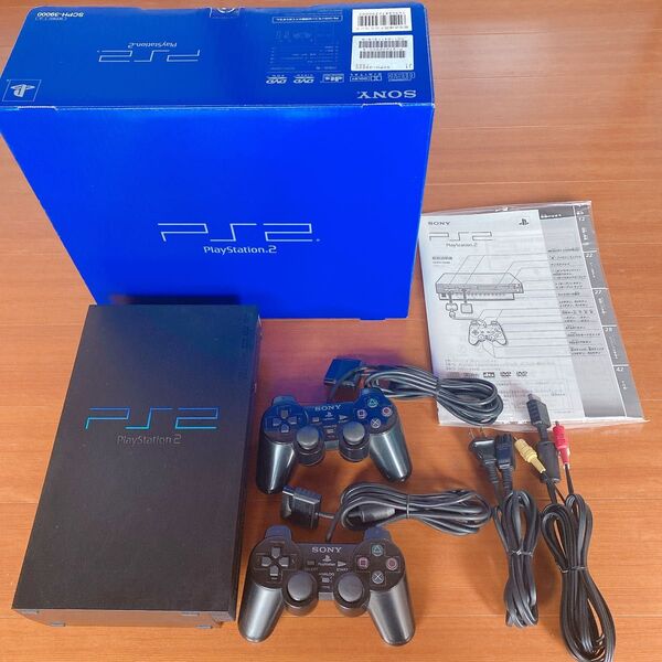 PlayStation2 SCPH-39000 ブラック 本体 コントローラー 電源コード AVケーブル