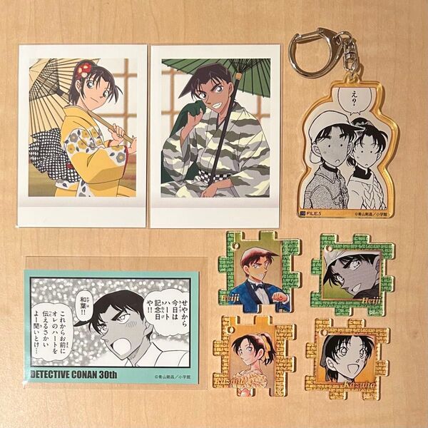 名探偵コナン コナン展 原画展 ぱしゃこれ 着物 カード アクキー コマステッカー アクリルパズルコレクション 服部平次 遠山和葉