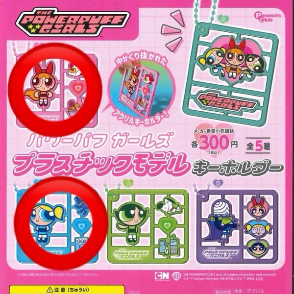 パワーパフガールズ プラスチックモデルキーホルダー