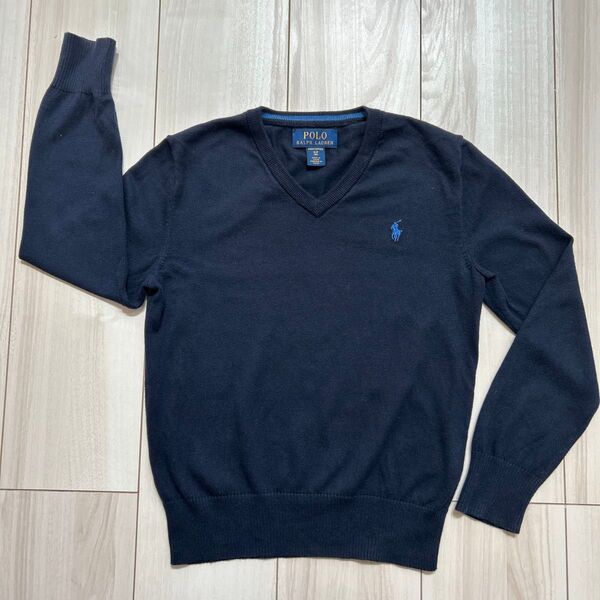 Polo Ralph Lauren ネイビー Vネックセーター ニット ポロラルフローレン