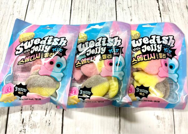 3個セット グミ 80g スウェディッシュ Swedish Style Jelly Mix スウェーデンキャンディ