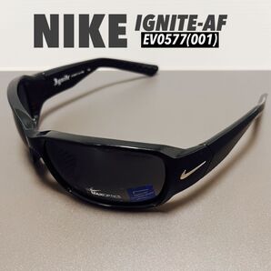 【美品】ナイキ IGNITE NIKE EV0577 サングラス UV紫外線カット ブラック