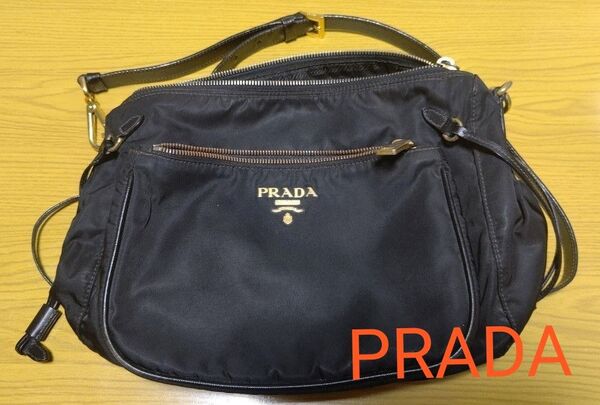 プラダ★PRADA 斜めがけショルダーバッグ BT0689 ブラック