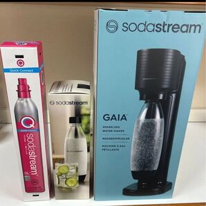 SodaStream GAIA ブラック 炭酸水メーカー 3点セット 未使用