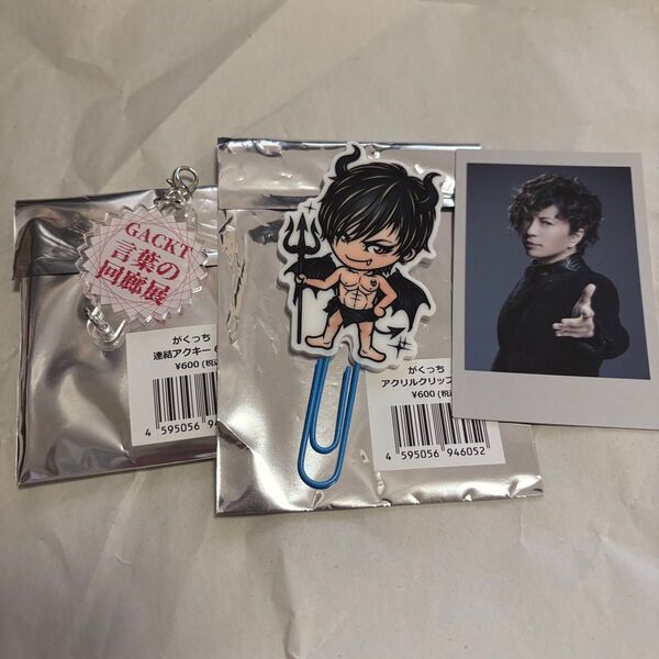 GACKT 言葉の回廊展 チェキ風カード クリップ チャーム
