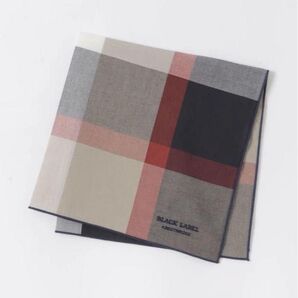 新品未使用 BLACK LABELクレストブリッジチェックハンカチーフ
